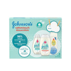 Johnson's Baby Bedtime Gift Set, 3 count, Moisturizing Lotion and Cream for Dry Skin, Baby Wash, Baby Shampoo (3 X 400ml) - LittleTreasures