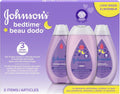 Johnson's Baby Bedtime Gift Set, 3 count, Moisturizing Lotion and Cream for Dry Skin, Baby Wash, Baby Shampoo (3 X 400ml) - LittleTreasures