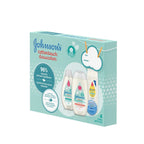 Johnson's Baby Bedtime Gift Set, 3 count, Moisturizing Lotion and Cream for Dry Skin, Baby Wash, Baby Shampoo (3 X 400ml) - LittleTreasures