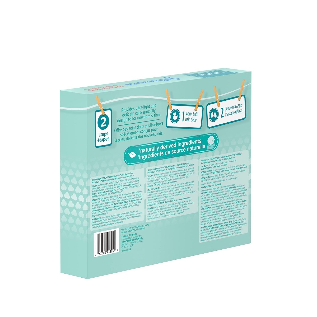 Johnson's Baby Bedtime Gift Set, 3 count, Moisturizing Lotion and Cream for Dry Skin, Baby Wash, Baby Shampoo (3 X 400ml) - LittleTreasures