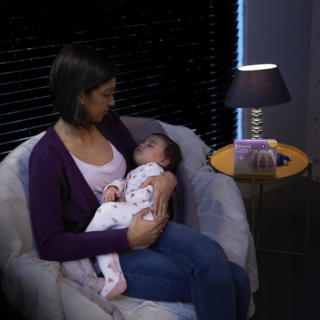 Johnson's Baby Bedtime Gift Set, 3 count, Moisturizing Lotion and Cream for Dry Skin, Baby Wash, Baby Shampoo (3 X 400ml) - LittleTreasures