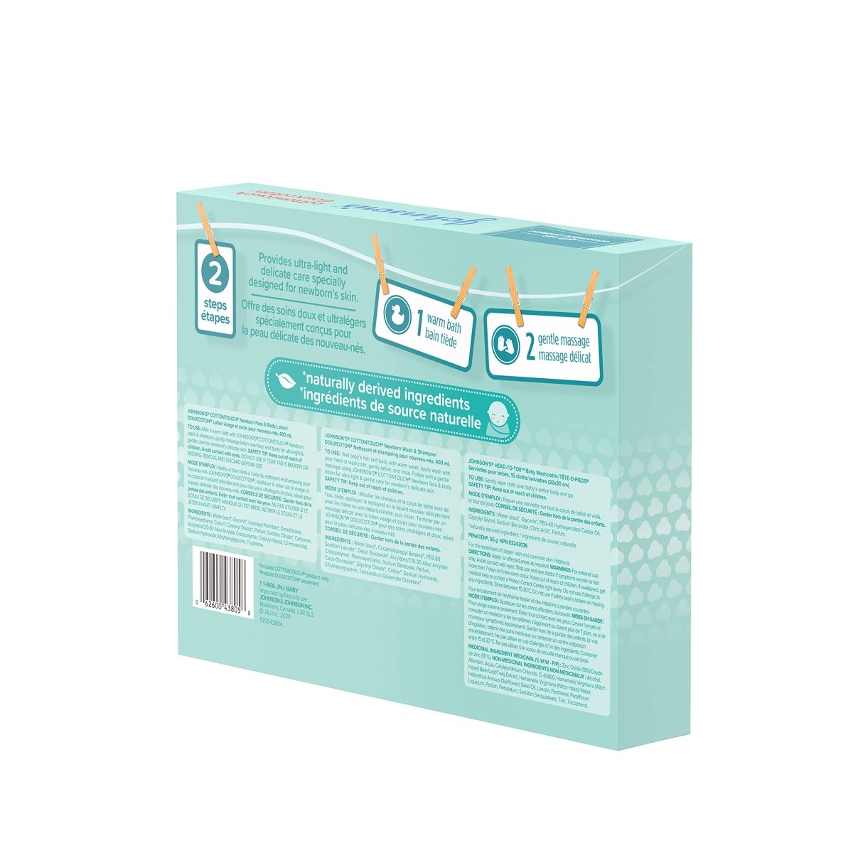 Johnson's Baby Bedtime Gift Set, 3 count, Moisturizing Lotion and Cream for Dry Skin, Baby Wash, Baby Shampoo (3 X 400ml) - LittleTreasures