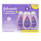 Johnson's Baby Bedtime Gift Set, 3 count, Moisturizing Lotion and Cream for Dry Skin, Baby Wash, Baby Shampoo (3 X 400ml) - LittleTreasures