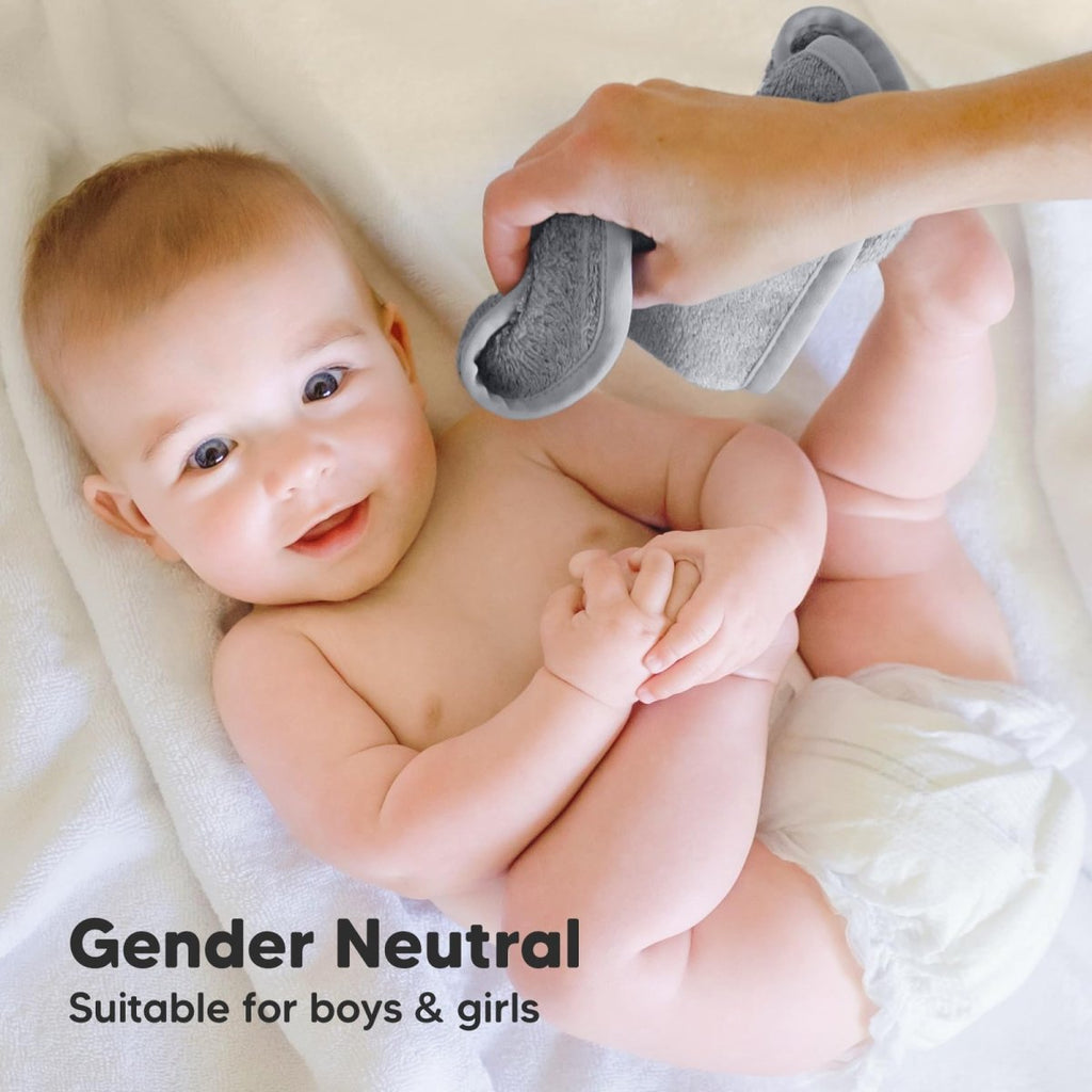 KeaBabies Deluxe Organic Bamboo Baby Washcloths 6 - Pack - LittleTreasures