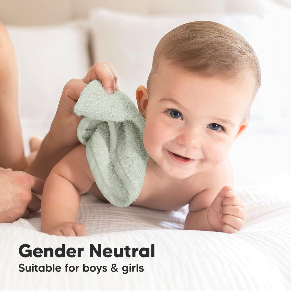 KeaBabies Organic Bamboo Baby Washcloths - 6 - Pack, Ultra Soft - LittleTreasures