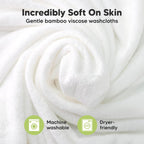 KeaBabies Organic Bamboo Baby Washcloths - 6 - Pack, Ultra Soft - LittleTreasures