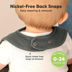 KeaBabies Organic Cotton Baby Bibs Set - 8 - Pack Unisex Absorbent - LittleTreasures