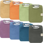KeaBabies Organic Cotton Baby Bibs Set - 8 - Pack Unisex Absorbent - LittleTreasures