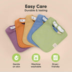 KeaBabies Organic Cotton Baby Bibs Set - 8 - Pack Unisex Absorbent - LittleTreasures