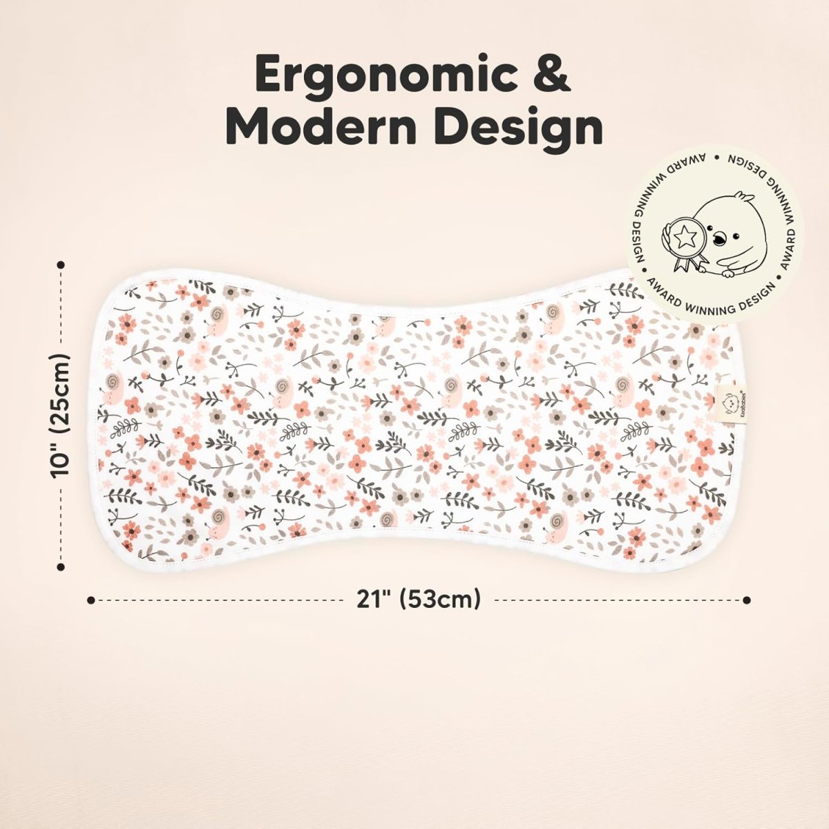 KeaBabies Organic Ultra - Absorbent Burp Cloth Set - 5 - Pack - LittleTreasures