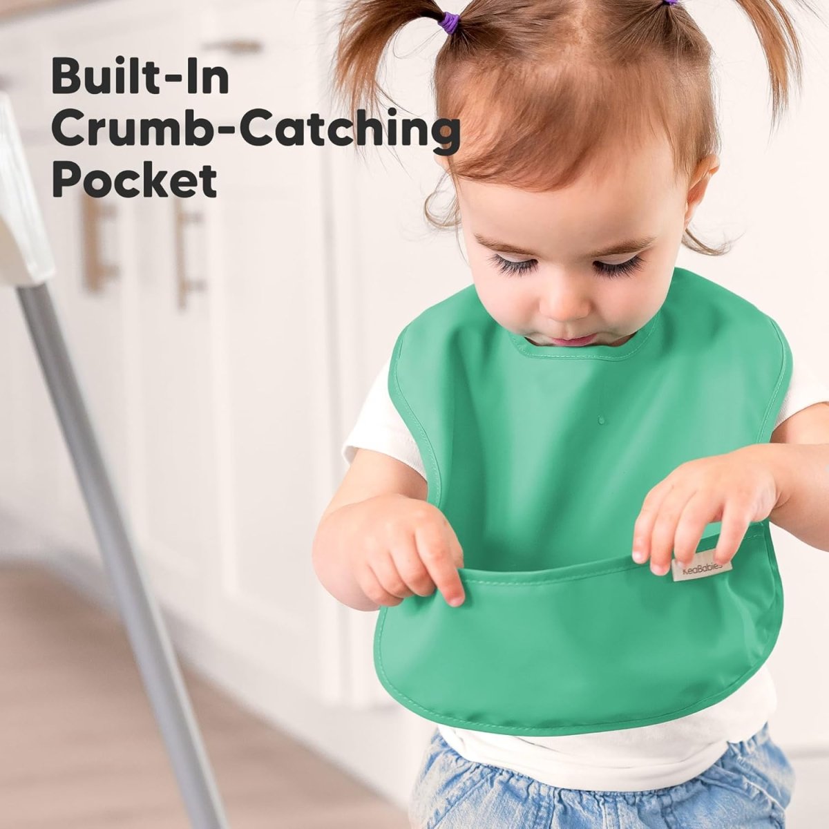 KeaBabies Presto Waterproof Bibs: Adjustable, Mess - Proof Comfort - LittleTreasures