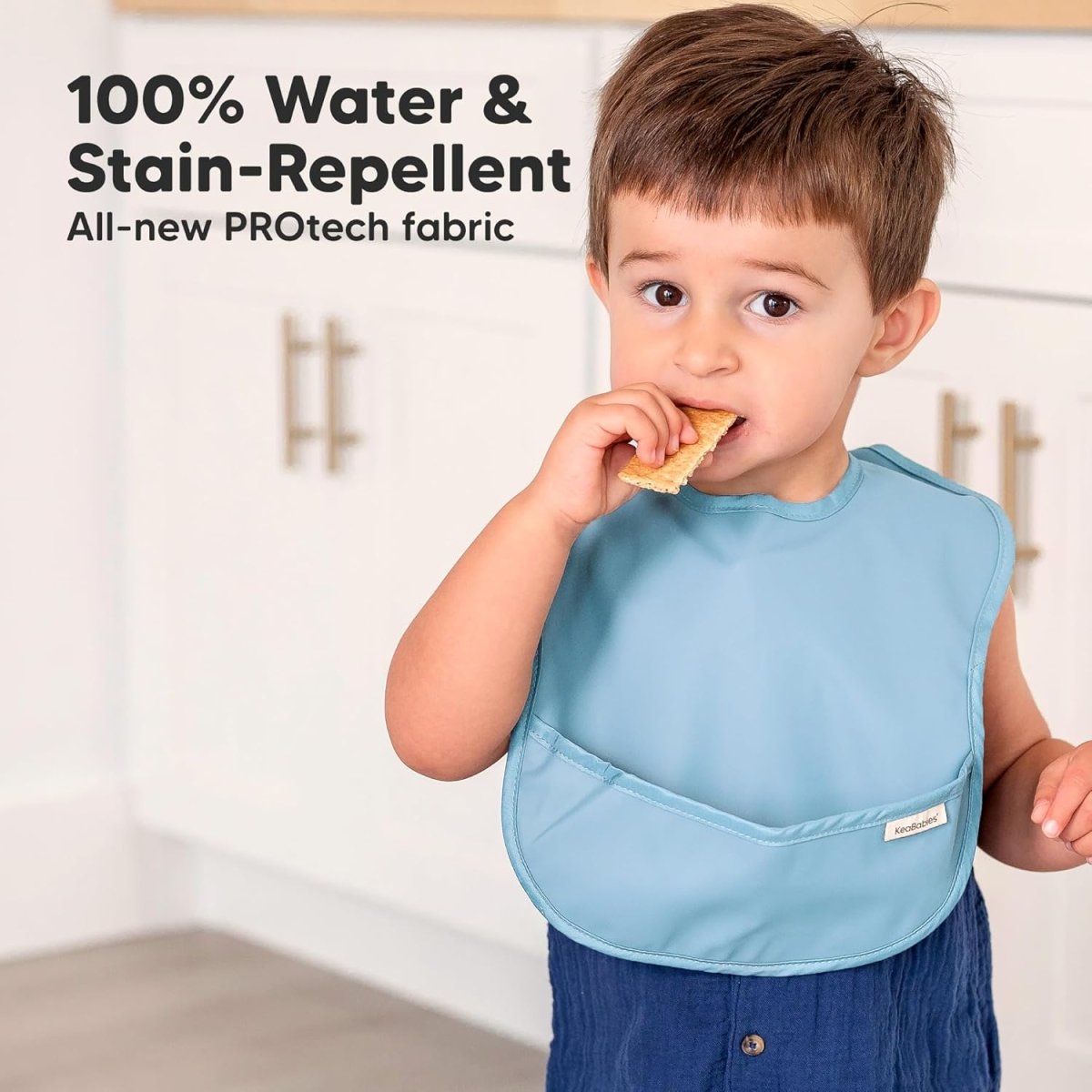 KeaBabies Presto Waterproof Bibs: Adjustable, Mess - Proof Comfort - LittleTreasures