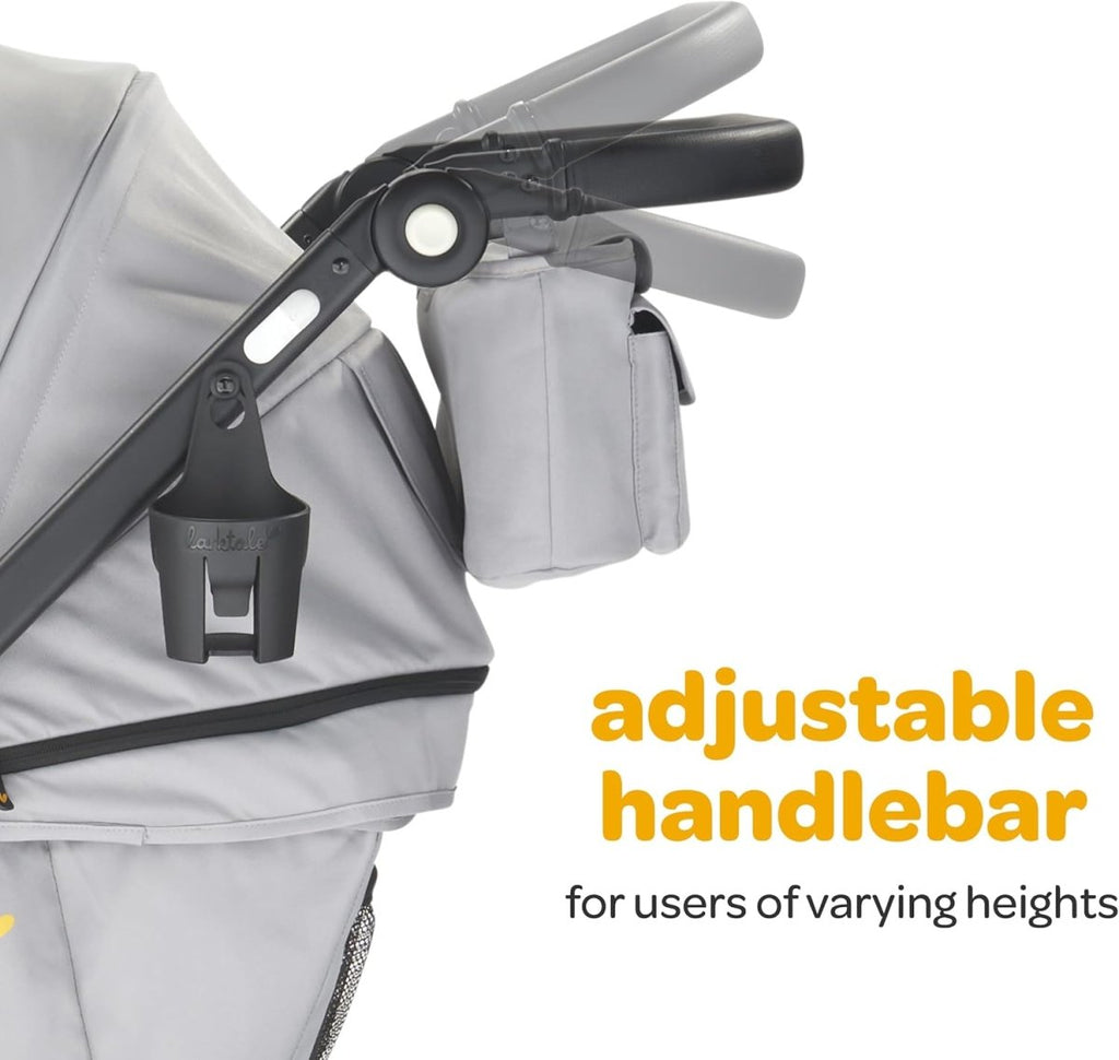 Larktale Caravan Coupe Quad V2, Compact Stroller Wagon with Reclining Seats for 4 Kids, Green - LittleTreasures