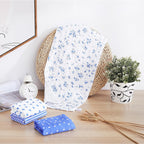 lasoftan Baby Muslin Burp Cloths, 100% Cotton Burping Cloths Super Absorbent Soft, Bath Towel Burp Cloths for Baby Girl Boy, Great Gift for Newborn, 10 x 20 inch, 4 Pack (Heart & Flowers) - LittleTreasures