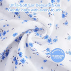 lasoftan Baby Muslin Burp Cloths, 100% Cotton Burping Cloths Super Absorbent Soft, Bath Towel Burp Cloths for Baby Girl Boy, Great Gift for Newborn, 10 x 20 inch, 4 Pack (Heart & Flowers) - LittleTreasures