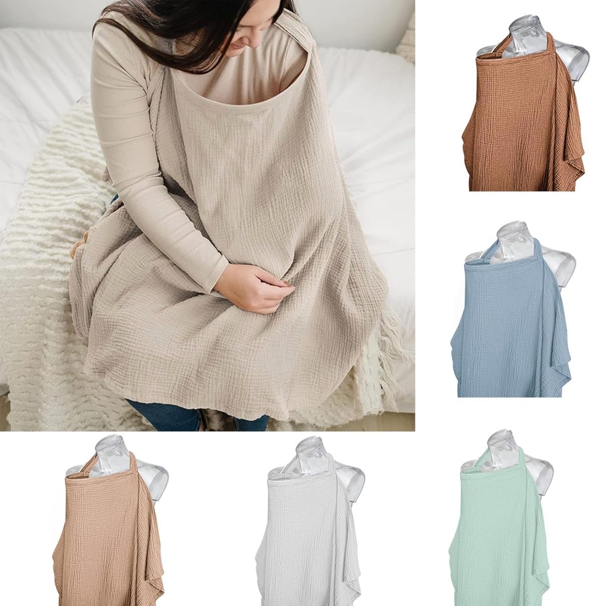 Lekad Premium Cotton Nursing Cover & Multi - Use Baby Shield - LittleTreasures