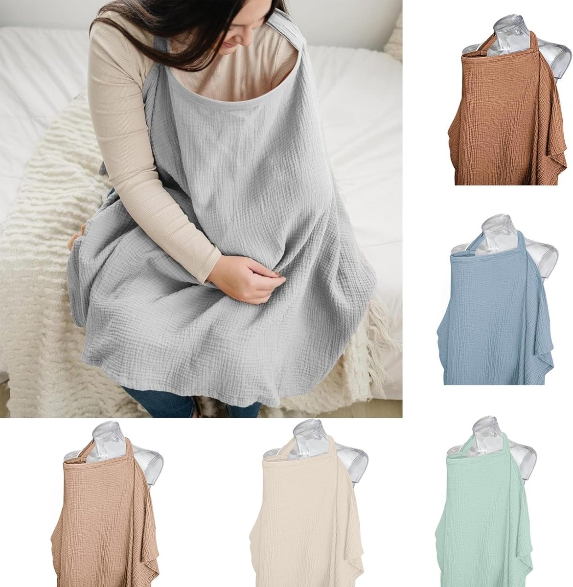 Lekad Premium Cotton Nursing Cover & Multi - Use Baby Shield - LittleTreasures