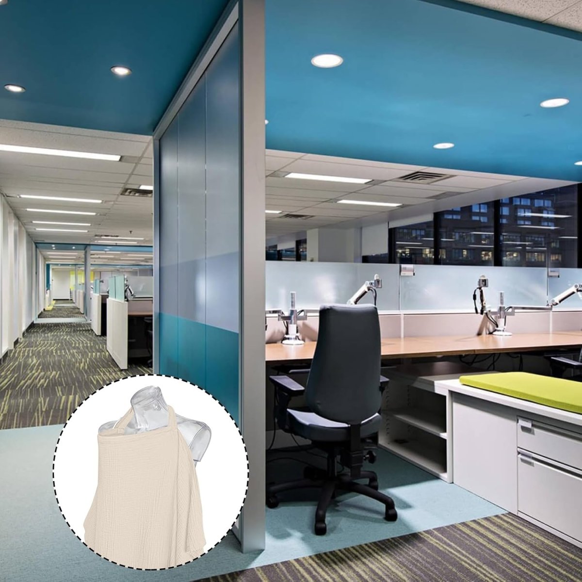 Lekad Premium Cotton Nursing Cover & Multi - Use Baby Shield - LittleTreasures