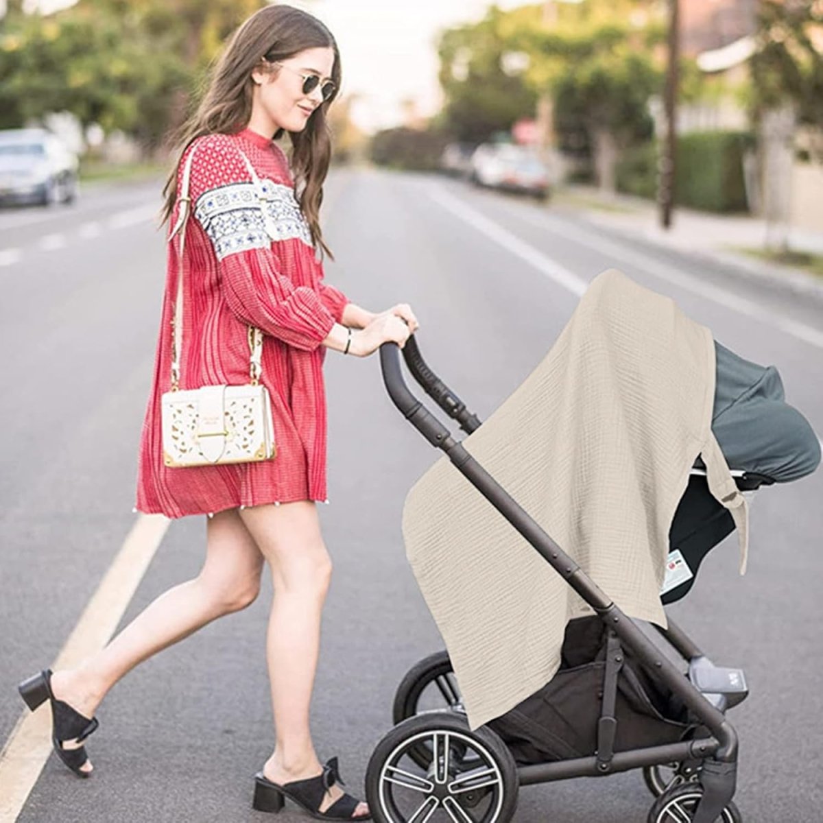 Lekad Premium Cotton Nursing Cover & Multi - Use Baby Shield - LittleTreasures