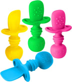 LittleWhispers Eco Silicone Baby Spoons Set - Safe & Stylish - LittleTreasures