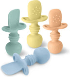 LittleWhispers Eco Silicone Baby Spoons Set - Safe & Stylish - LittleTreasures