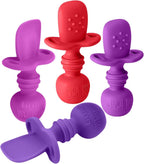 LittleWhispers Eco Silicone Baby Spoons Set - Safe & Stylish - LittleTreasures