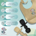 LittleWhispers Eco Silicone Baby Spoons Set - Safe & Stylish - LittleTreasures