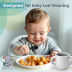 LittleWhispers Eco Silicone Baby Spoons Set - Safe & Stylish - LittleTreasures
