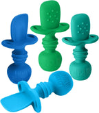 LittleWhispers Eco Silicone Baby Spoons Set - Safe & Stylish - LittleTreasures
