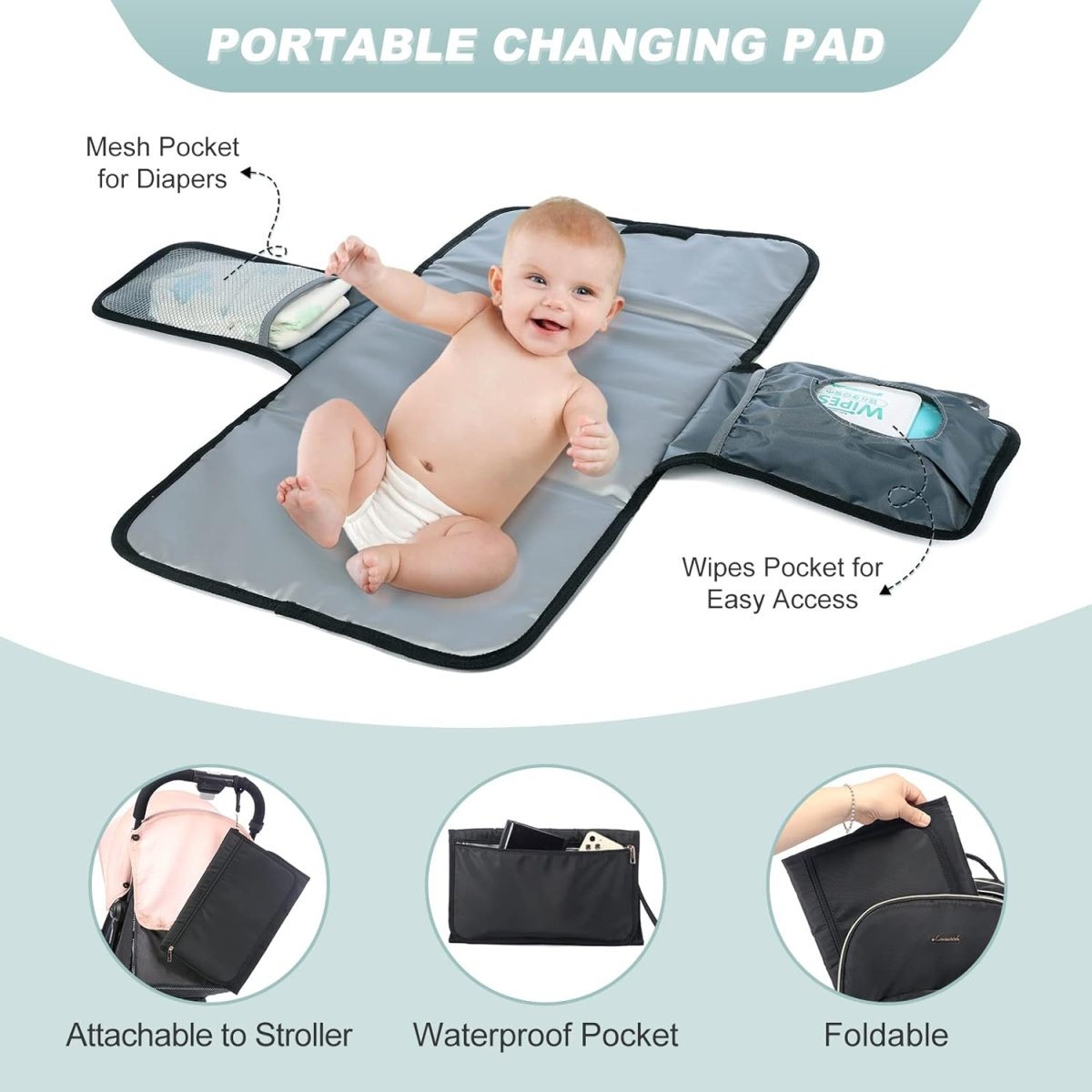 LOVEVOOK Diaper Bag Backpack Quilted Baby Bag Travel Diaper Bags for Baby Boys Girls - LittleTreasures