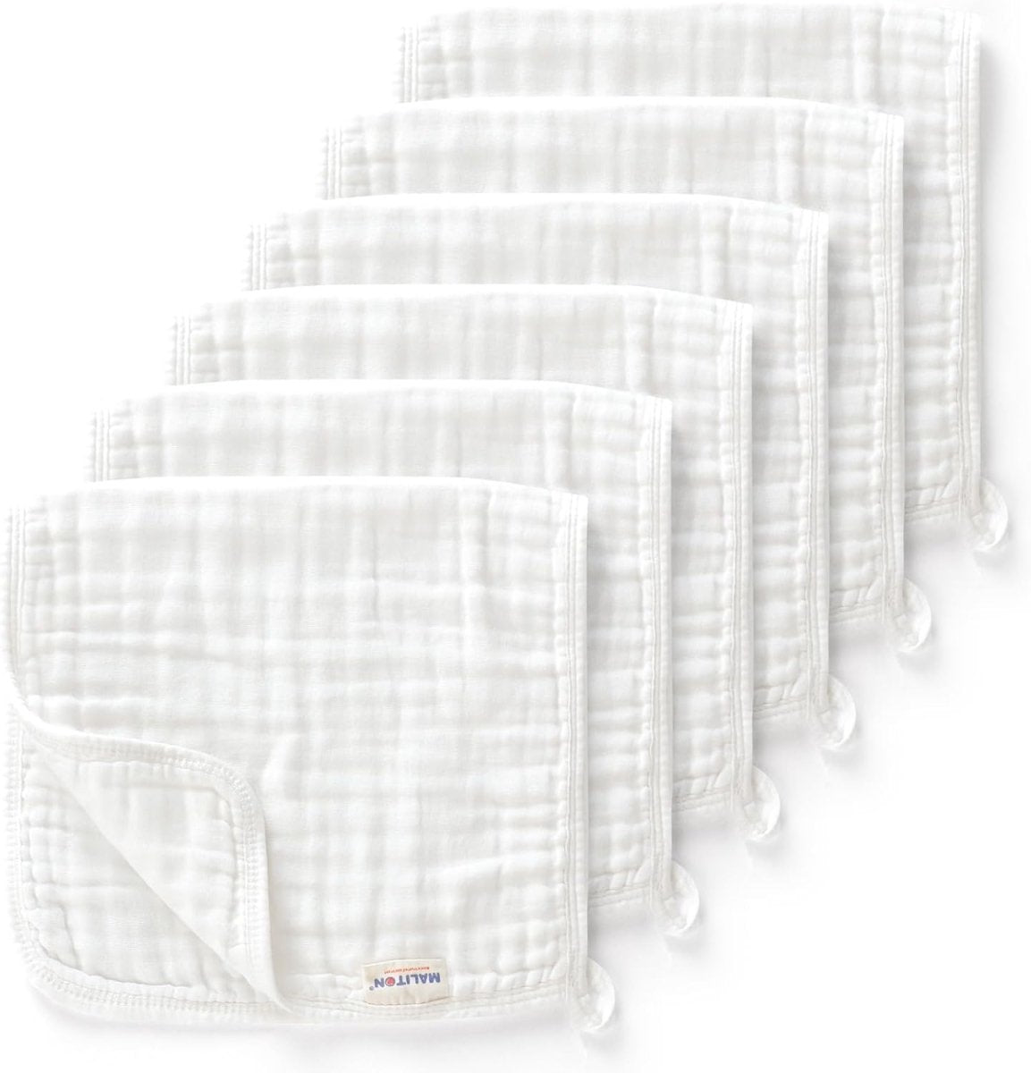 Maliton Muslin Burp Cloths for Baby Girl 6 Pack Large 20''x10'' 100% Cotton Burp Rags Absorbent and Soft 6 Layers Muslin Cloth Baby Boy Newborn Essentials Must Haves(Fairy Tale, Pack of 6) - LittleTreasures