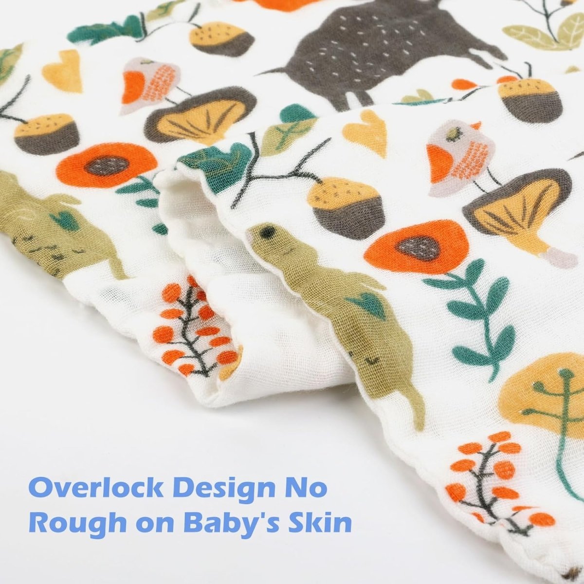 Maliton Muslin Burp Cloths for Baby Girl 6 Pack Large 20''x10'' 100% Cotton Burp Rags Absorbent and Soft 6 Layers Muslin Cloth Baby Boy Newborn Essentials Must Haves(Fairy Tale, Pack of 6) - LittleTreasures