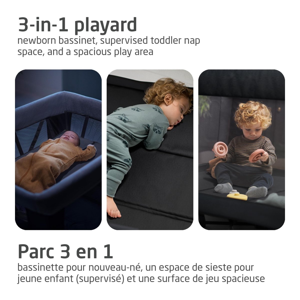 Maxi - Cosi 3 - in - 1 Portable Play Yard with Bassinet & Mattress - LittleTreasures