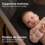 Maxi - Cosi Iora Bedside Bassinet , infant bedside sleeper crib, 4 height positions, portable & folds flat, large storage basket, includes travel bag, Horizon Sand - LittleTreasures