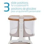 Maxi - Cosi Iora Bedside Bassinet , infant bedside sleeper crib, 4 height positions, portable & folds flat, large storage basket, includes travel bag, Horizon Sand - LittleTreasures