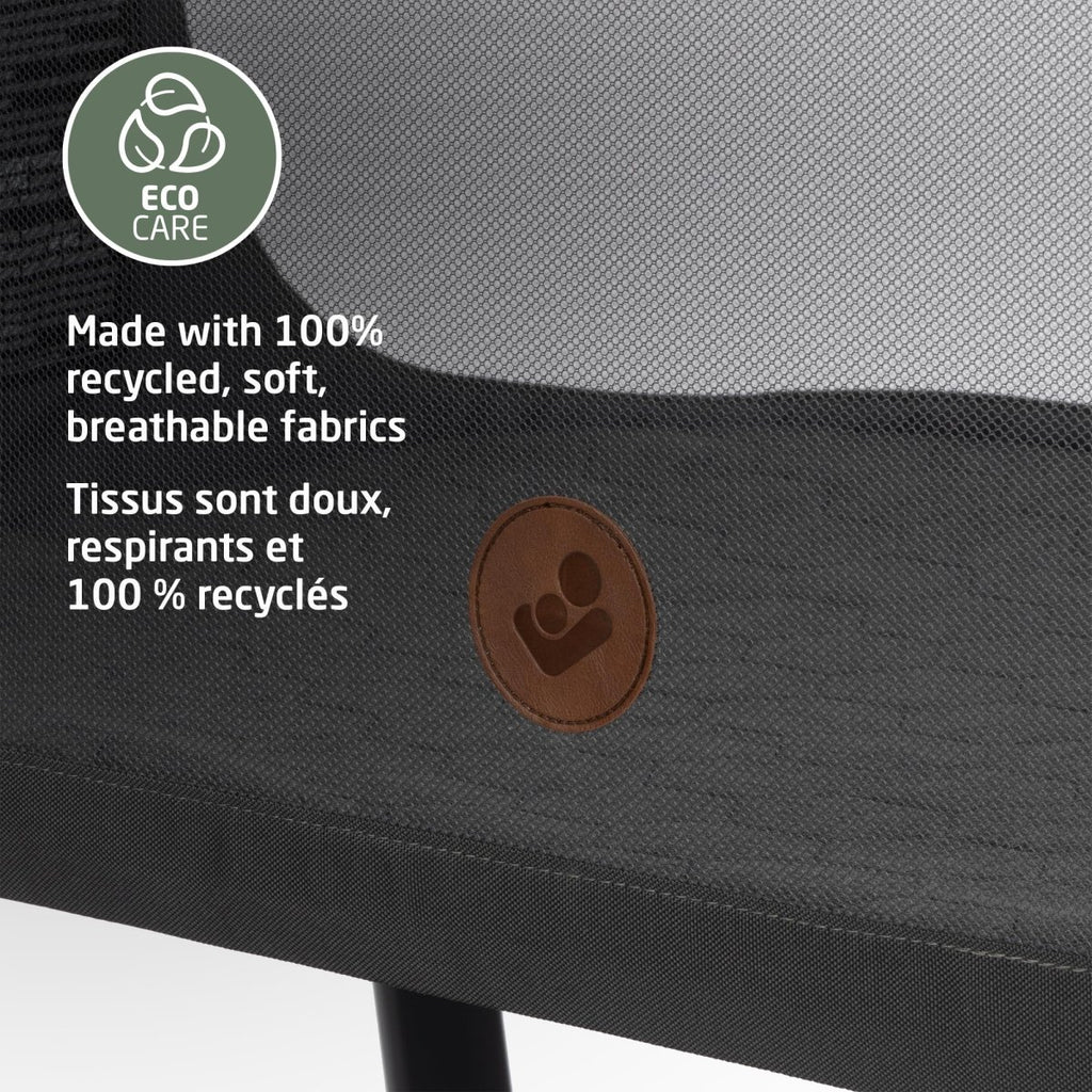 Maxi - Cosi Iora Bedside Bassinet , infant bedside sleeper crib, 4 height positions, portable & folds flat, large storage basket, includes travel bag, Horizon Sand - LittleTreasures