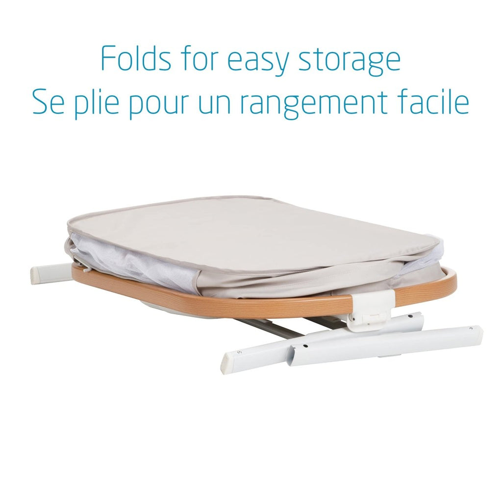 Maxi - Cosi Iora Bedside Bassinet , infant bedside sleeper crib, 4 height positions, portable & folds flat, large storage basket, includes travel bag, Horizon Sand - LittleTreasures