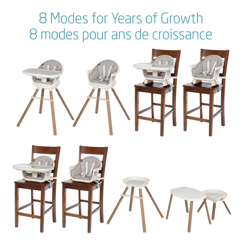 Maxi - Cosi Moa 8 - in - 1 High Chair, removable kitchen booster, converts to stool, table and chair, easy to clean, Beyond Graphite - LittleTreasures