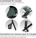 Maxi - Cosi New Generation Zelia Luxe 5 - in - 1 Modular Travel System, Carriage Mode, Reversible Toddler Seat, Mico Infant Car Seat (included), Enhanced All - Terrain Wheels, Use from Birth – Essential Green - LittleTreasures