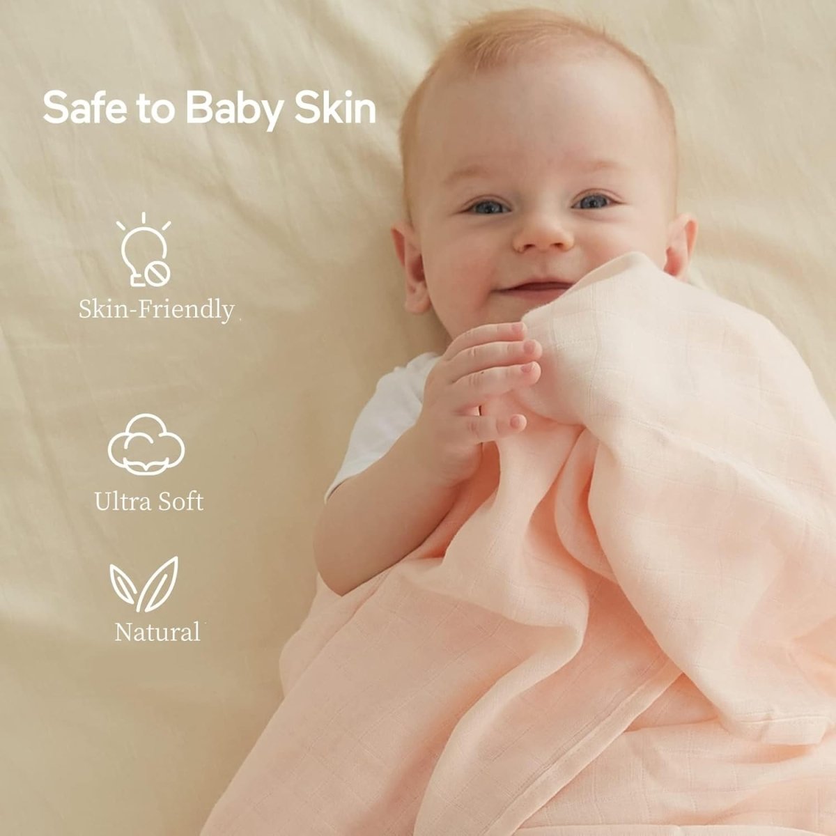 Momcozy Muslin Swaddle Blankets, 47x47 Inches, Breathable Bamboo Muslin Blankets for Baby Boy & Girl, Soft Skin - Friendly, Unisex 4 Pack, Florals Full Bloom - LittleTreasures