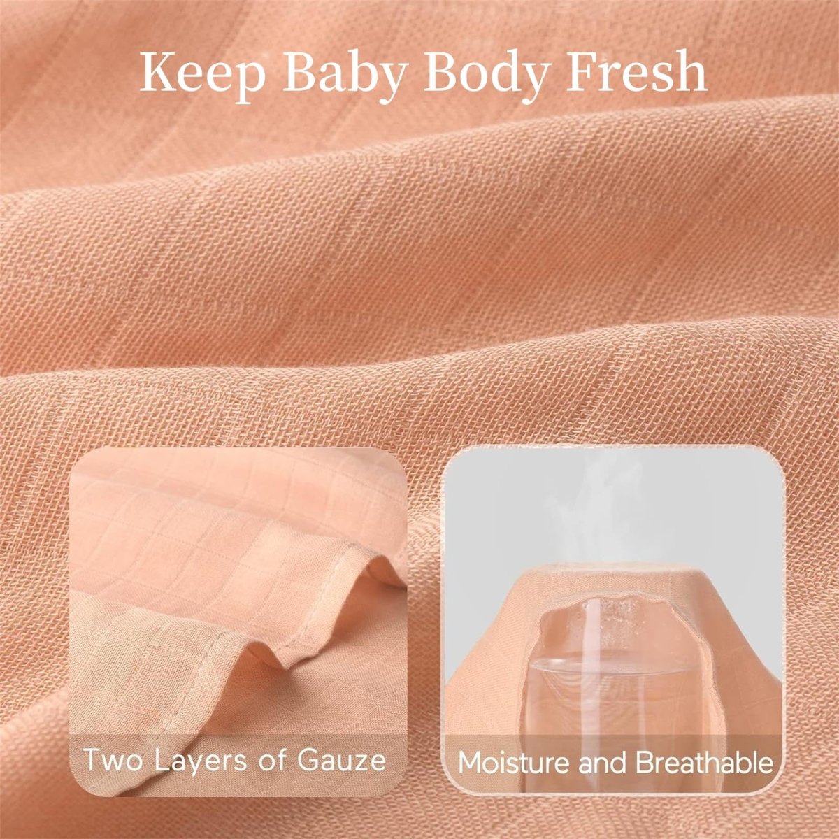 Momcozy Muslin Swaddle Blankets, Soft Silky Baby Blankets for Baby Boys & Girls, 4 - Pack Breathable and Skin - Friendly Baby Swaddle, Baby Blankets Unisex, 47 x 47 inches - LittleTreasures