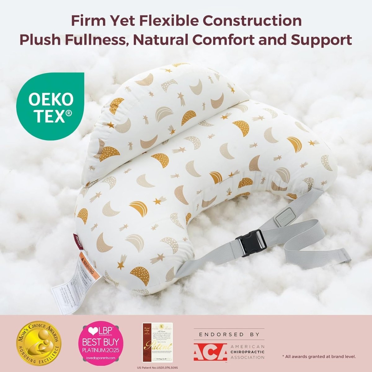 Momcozy Original Nursing Pillow and Positioner, Plus Size Breast Feeding Pillow for More Support for Mom and Baby Boy or Girl，Baby Essentials for Nursing or Bottle Feeding and Removable Cotton Cover - LittleTreasures