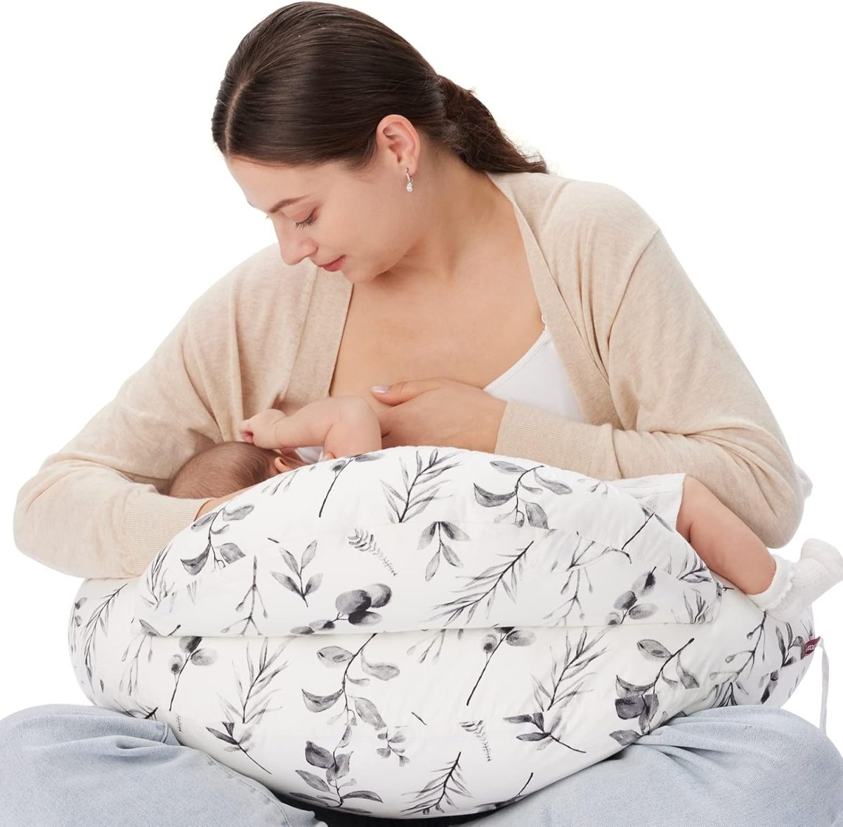 Momcozy Original Nursing Pillow and Positioner, Plus Size Breast Feeding Pillow for More Support for Mom and Baby Boy or Girl，Baby Essentials for Nursing or Bottle Feeding and Removable Cotton Cover - LittleTreasures