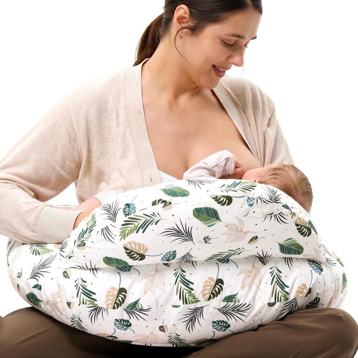 Momcozy Original Nursing Pillow and Positioner, Plus Size Breast Feeding Pillow for More Support for Mom and Baby Boy or Girl，Baby Essentials for Nursing or Bottle Feeding and Removable Cotton Cover - LittleTreasures
