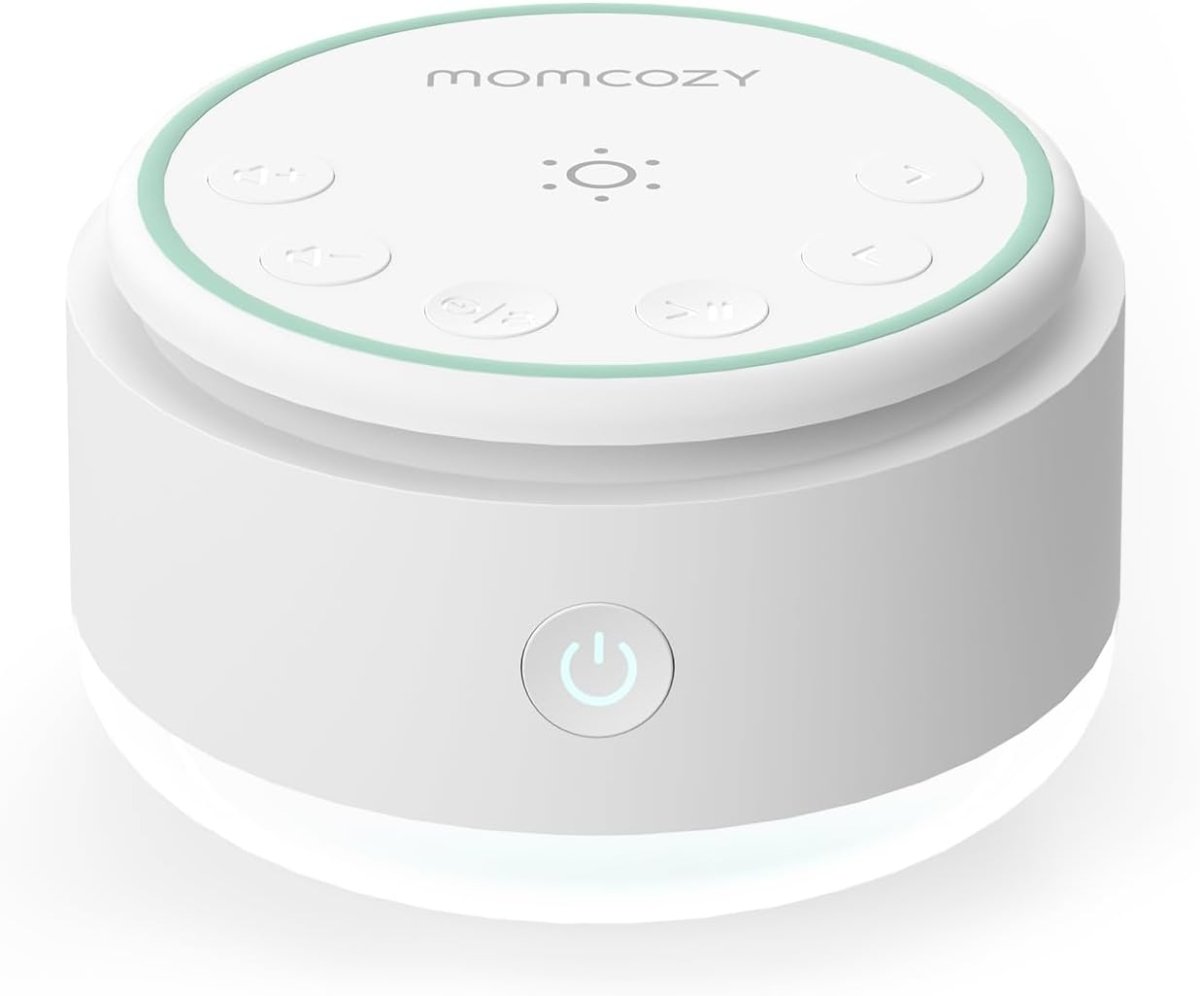 Momcozy Sound Machine for Baby - 20 Soothing Sounds & Touch Warm Light Portable White Noise for Kids & Adults for Sleeping Timer and Memory | Ideal Travel Companion & Nursery Must - Have - LittleTreasures