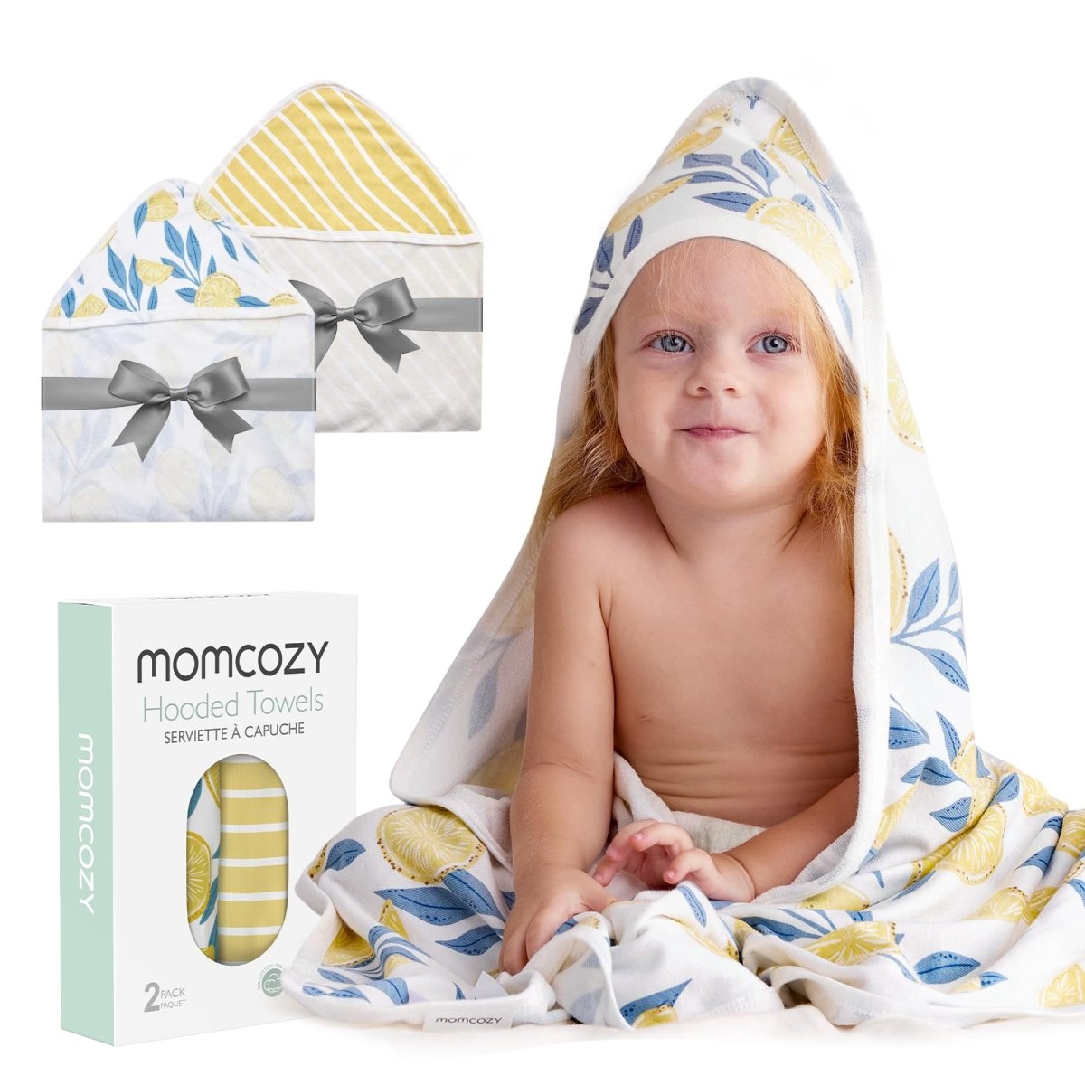 Momcozy Ultra - Soft Hooded Baby Towel - Cozy Bath Essentials - LittleTreasures