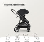 Mompush Wiz 2 - in - 1 Convertible Baby Stroller with Bassinet Mode, Foldable Infant Stroller with Reversible Seat and Large UPF 50+ Canopy - LittleTreasures