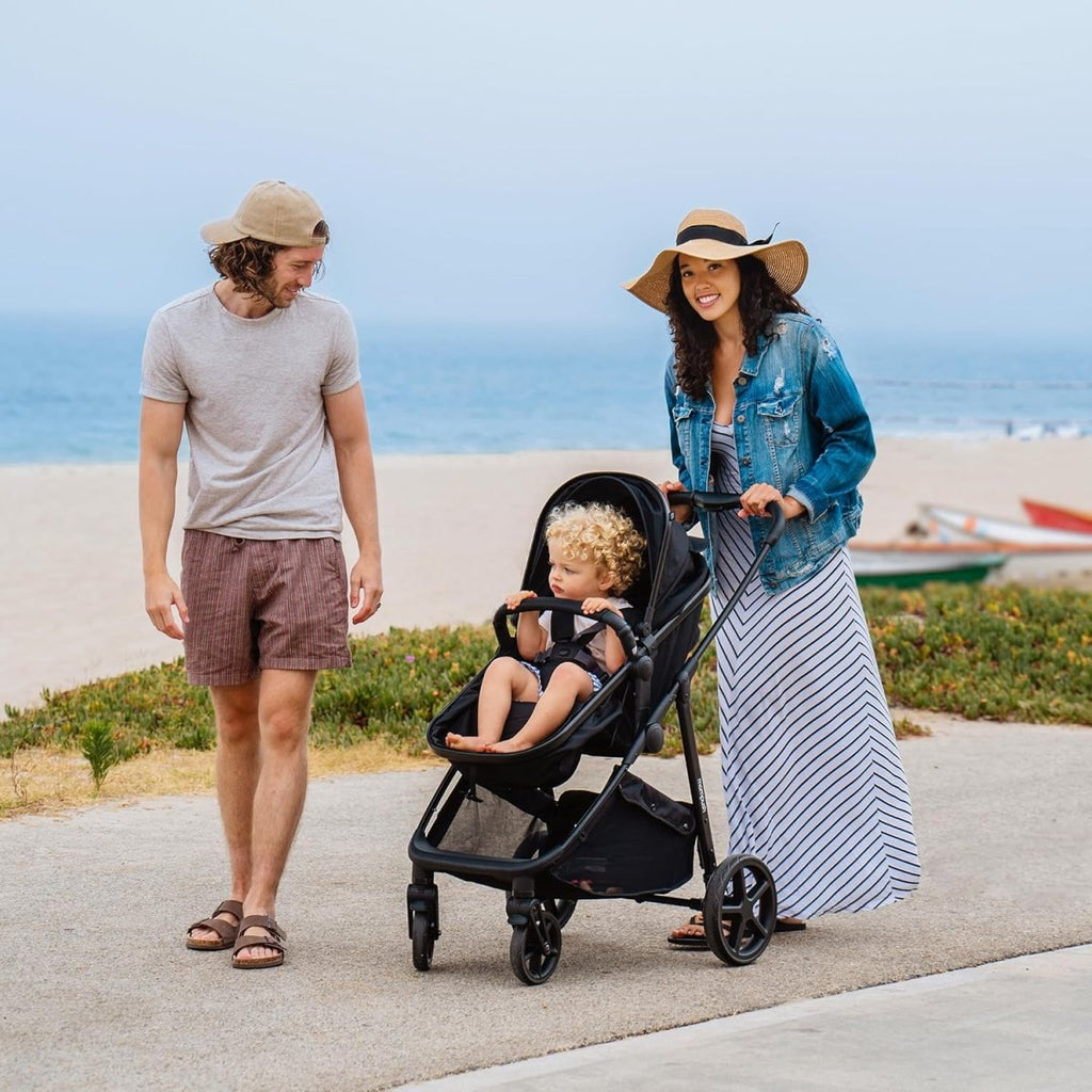 Mompush Wiz 2 - in - 1 Convertible Baby Stroller with Bassinet Mode, Foldable Infant Stroller with Reversible Seat and Large UPF 50+ Canopy - LittleTreasures