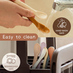 Moonkie Silicone Baby Spoons Set of 4, Two Sizes Feeding Spoon for First Stage 4+ Months, Baby Utensils with Case, Toddler Led Weaning Spoons, Bendable, Chewproof & Boil - Proof - LittleTreasures