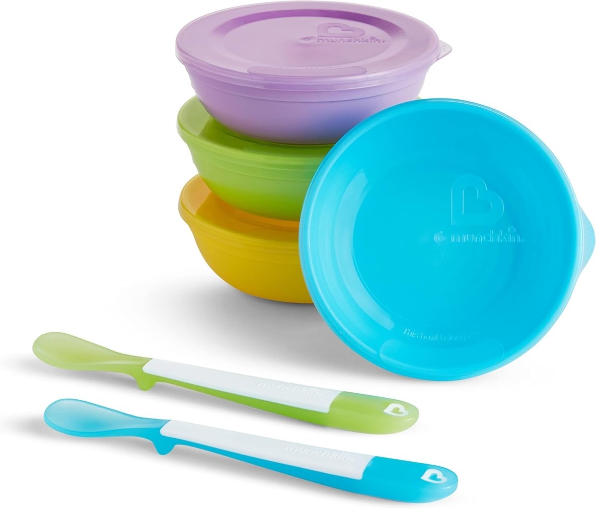 Munchkin Love - a - Bowls: Spill & Leak - Proof Baby Feeding Set - LittleTreasures